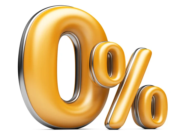 Orange zero percent. — Stock Photo, Image