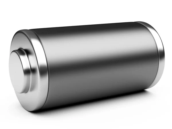 3D illustration of black battery — Stock Photo, Image