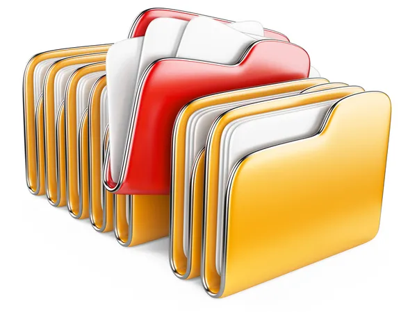 Folders and files. — Stock Photo, Image