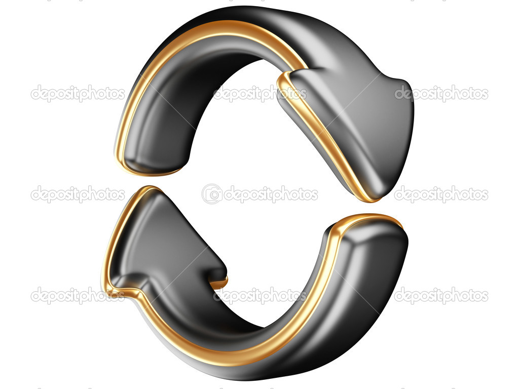 Two circular arrows