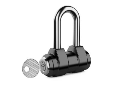 gerçekçi asma kilit şekil. kapalı kilit - güvenlik simgesi konsantrasyon