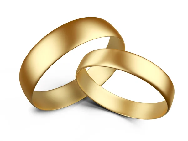 Gold wedding rings — Stock Photo, Image