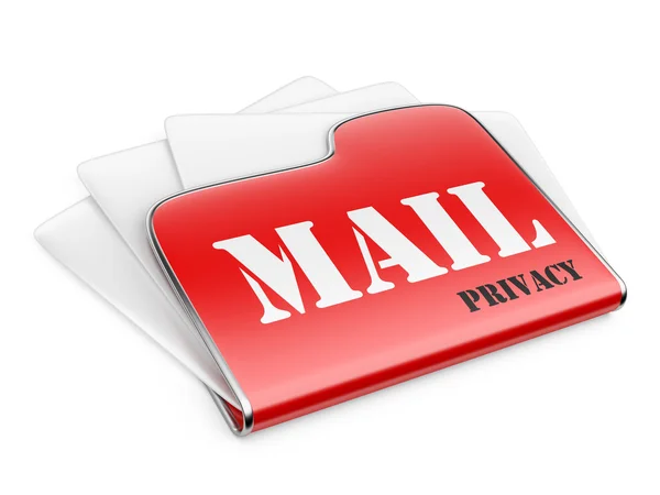 Ιδιωτική θέση αλληλογραφία - mail έννοια της ιδιωτικής ζωής. — Φωτογραφία Αρχείου