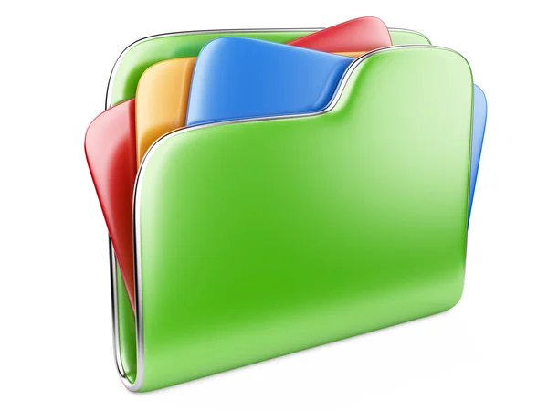 Green Folder icon — Stock Photo, Image