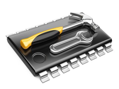 Merkezi işlemci birimi kavramı. araçları ile CPU.