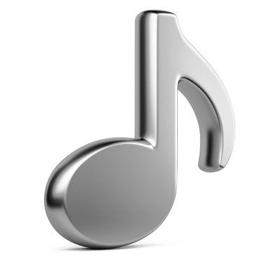 Metalik müzik notu.