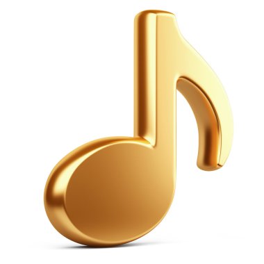 Altın müzik notu.