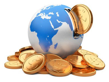 Dünya servet ve altın dolar para