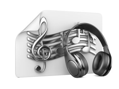 kulaklıklar, çalma listesi ve notlar - bir müzik kavramı