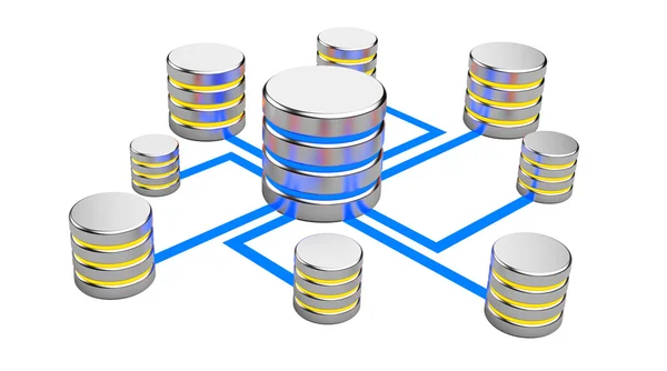 Comunicaciones abstractas, concepto de base de datos —  Fotos de Stock