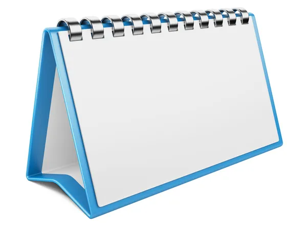 Calendario de papel en blanco. Imagen 3D — Foto de Stock