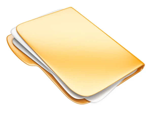 Orange Folder icon — Stock Photo, Image