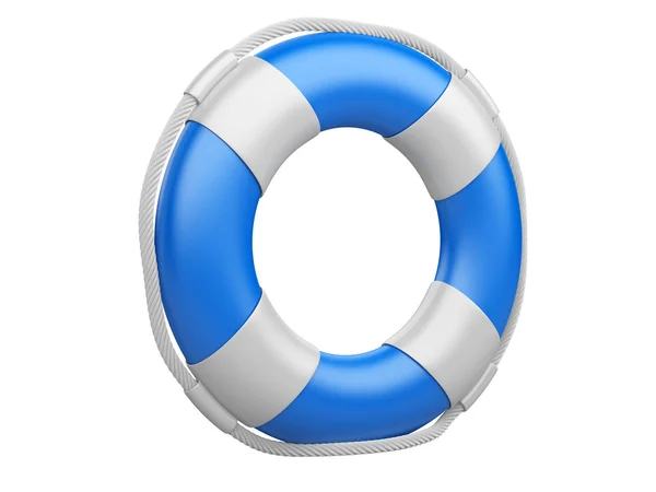 3d life buoy over white — Stock Photo, Image