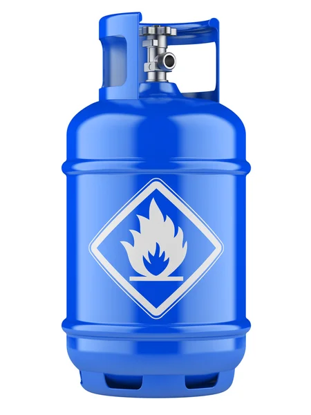 压缩气体丙烷气瓶 — 图库照片