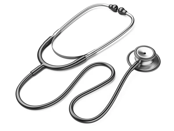 Black stethoscope — Stock Photo, Image