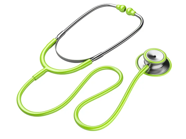 Green stethoscope — Stock Photo, Image