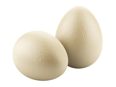 Beyaz arkaplanda paskalya yumurtaları.