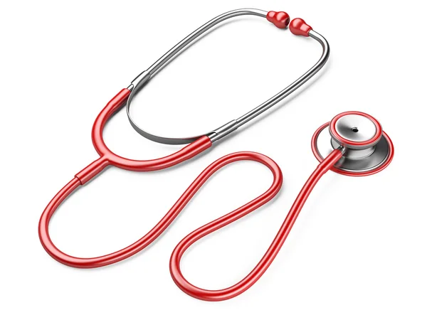 Red stethoscope — Stock Photo, Image