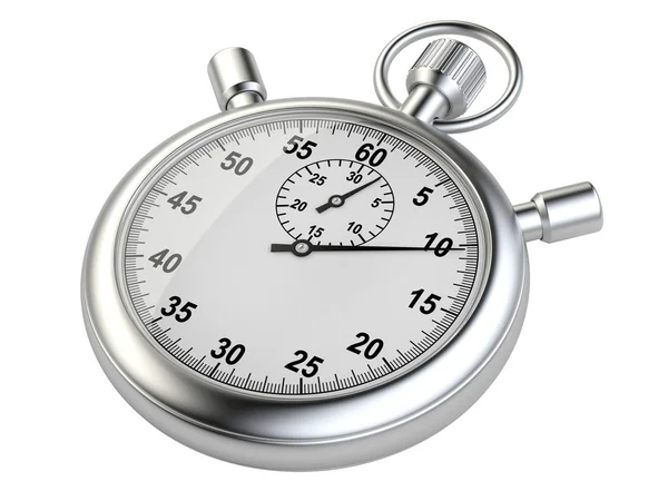 Stopwatch - time concept isolated on a white background — Stock Photo, Image