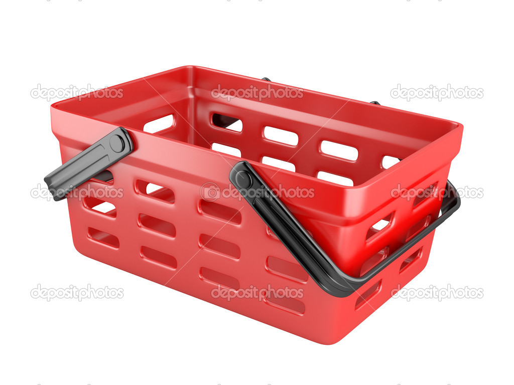3d plastic shopping basket