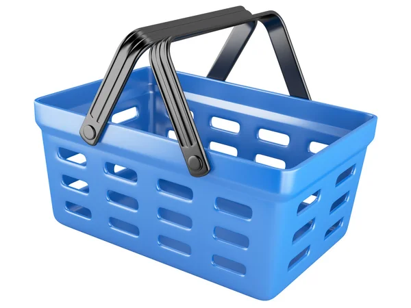 3d plastic shopping basket — Stock Photo, Image