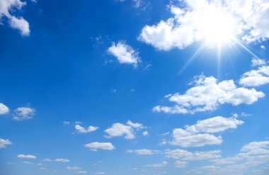 Mavi gökyüzü arkaplanı