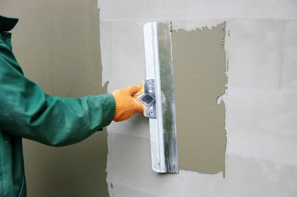 Yeso en una pared — Foto de Stock