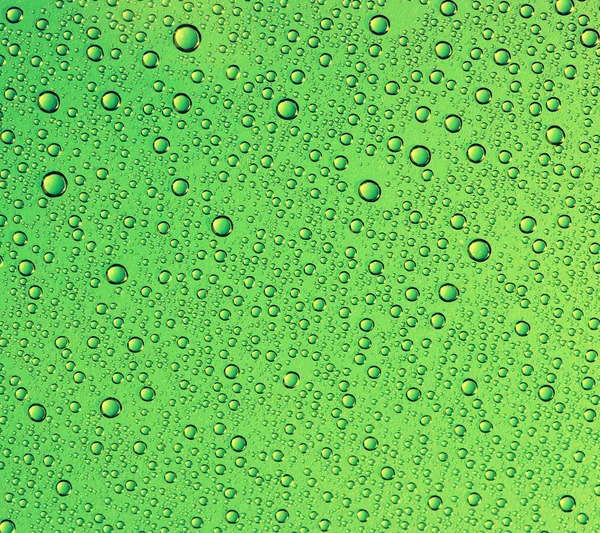 Gotas de agua verde — Foto de Stock