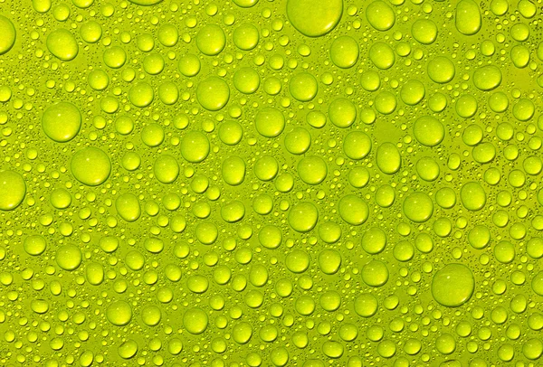 Gotas de agua verde —  Fotos de Stock