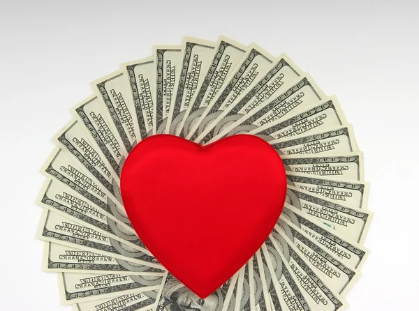 Miłość do pieniędzy — Zdjęcie stockowe