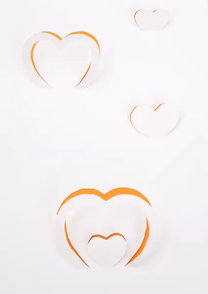 Paper hearts-origami. — Stock Photo, Image