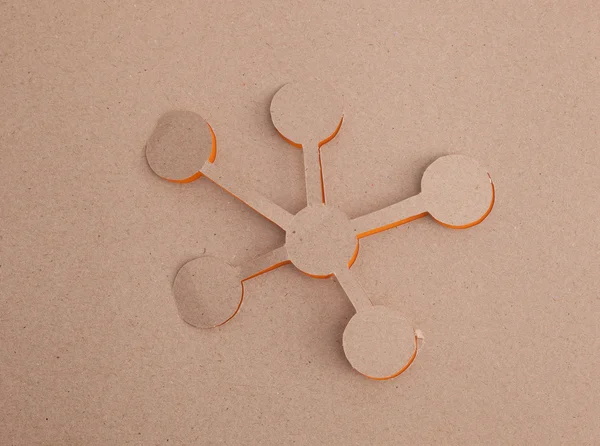 分子折纸 — 图库照片