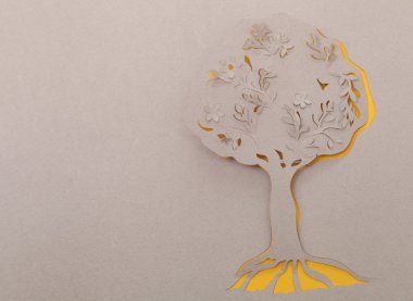 el yapımı ağaç origami.