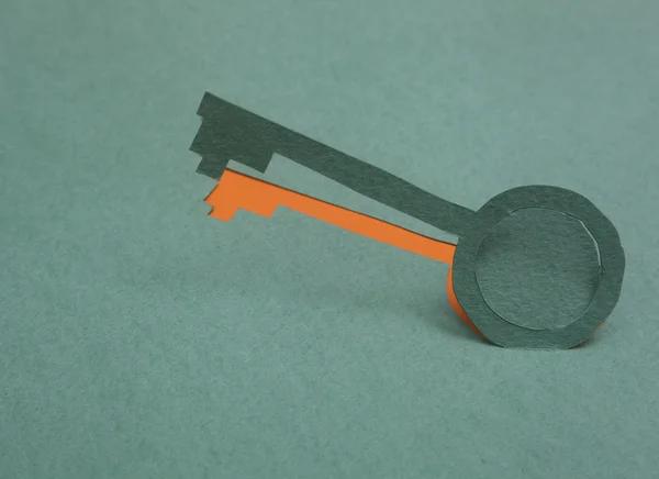 Origami key handmade — Stock Photo, Image