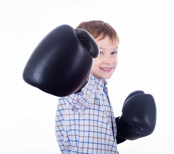 Kleine jongen bokser — Stockfoto