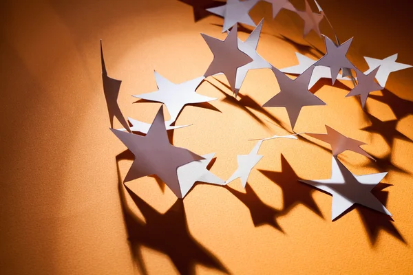 Paper christmas stars. — Stock Photo, Image