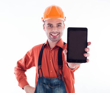 bir tablet ile bir Oluşturucu