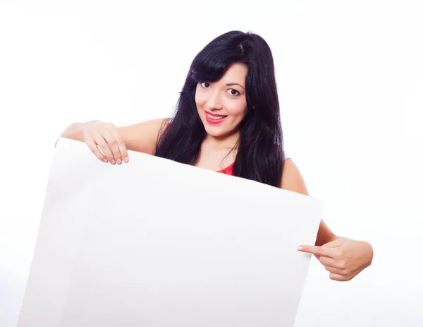 Menina com bandeira. — Fotografia de Stock