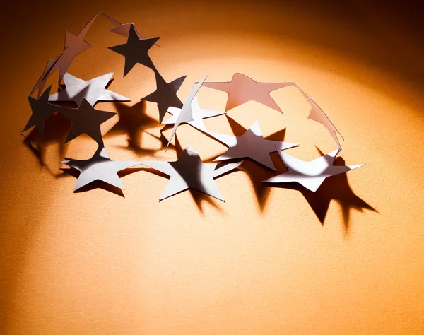 Paper christmas stars. — Stock Photo, Image