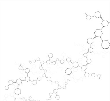 Molecule background clipart