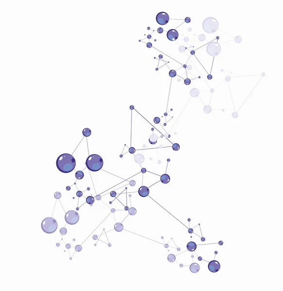 Молекулярный фон — стоковый вектор