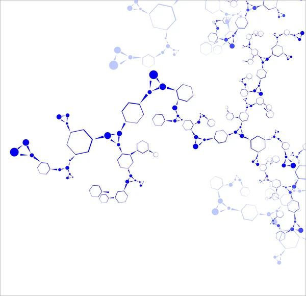 Fond de molécule — Image vectorielle