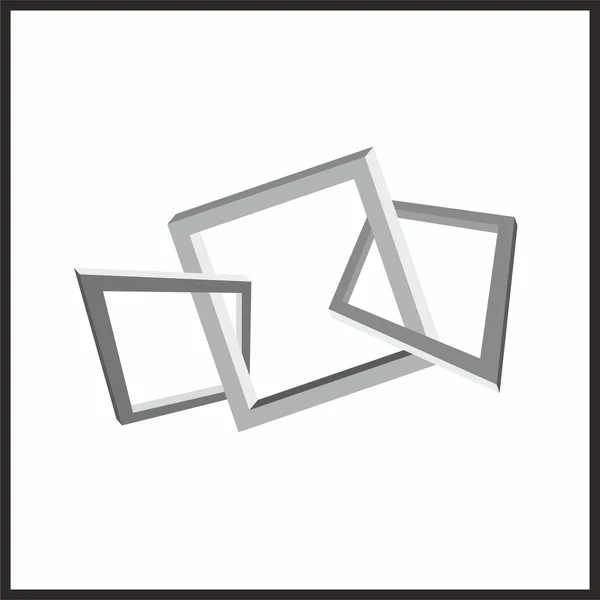 Absztrakt 3D geometriai tervezés — Stock Vector