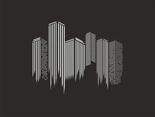 Ciudad vector fondo — Vector de stock