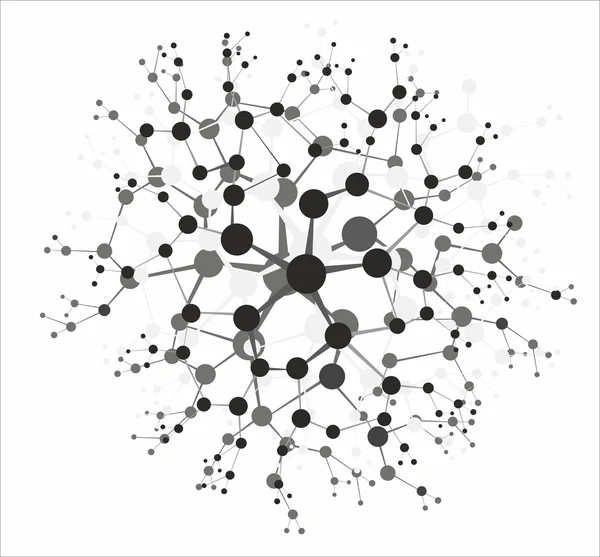 Molecuul achtergrond — Stockvector