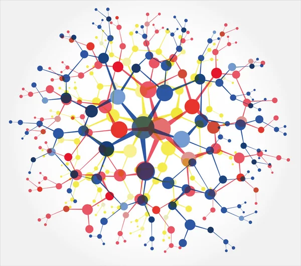 Molecuul abstracte achtergrond — Stockvector