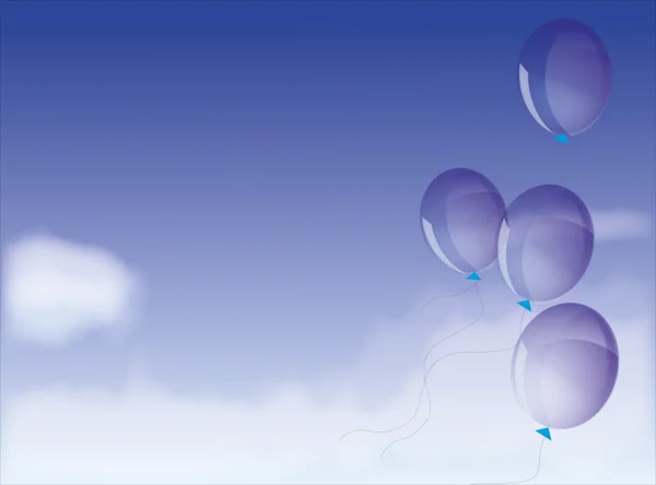 Hintergrund mit Luftballons. — Stockvektor