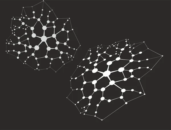 Molecule abstract background — Stock Vector