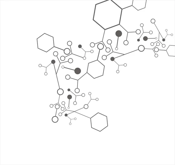 Fondo molecular — Vector de stock