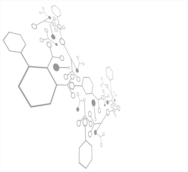 Fondo molecular — Vector de stock